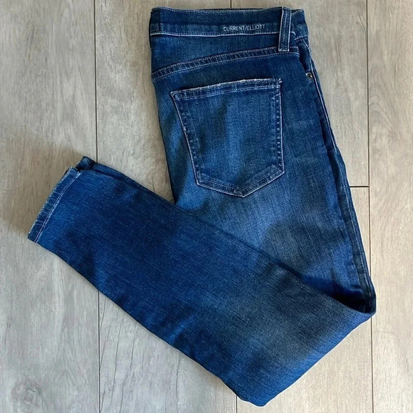 Stiletto Sahara Destroy Blue Skinny Mid-Rise Denim Jeans,  Size 30 - Picture 1 of 9